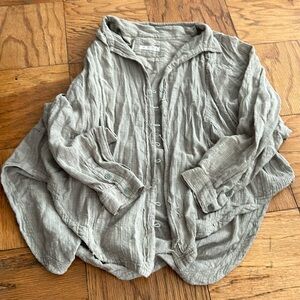 Free people green blouse